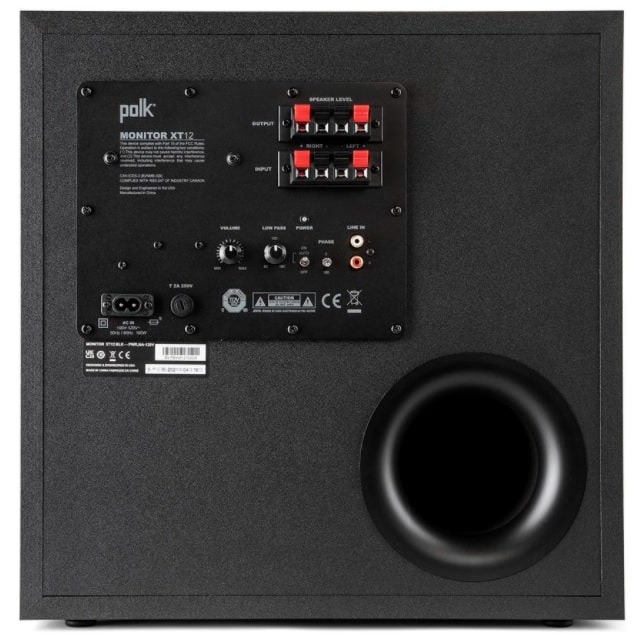 Polk Audio Monitor MXT12 subwoofer back